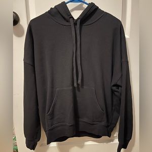 Plain Black Bella + Canvas Fleece Sweatshirt